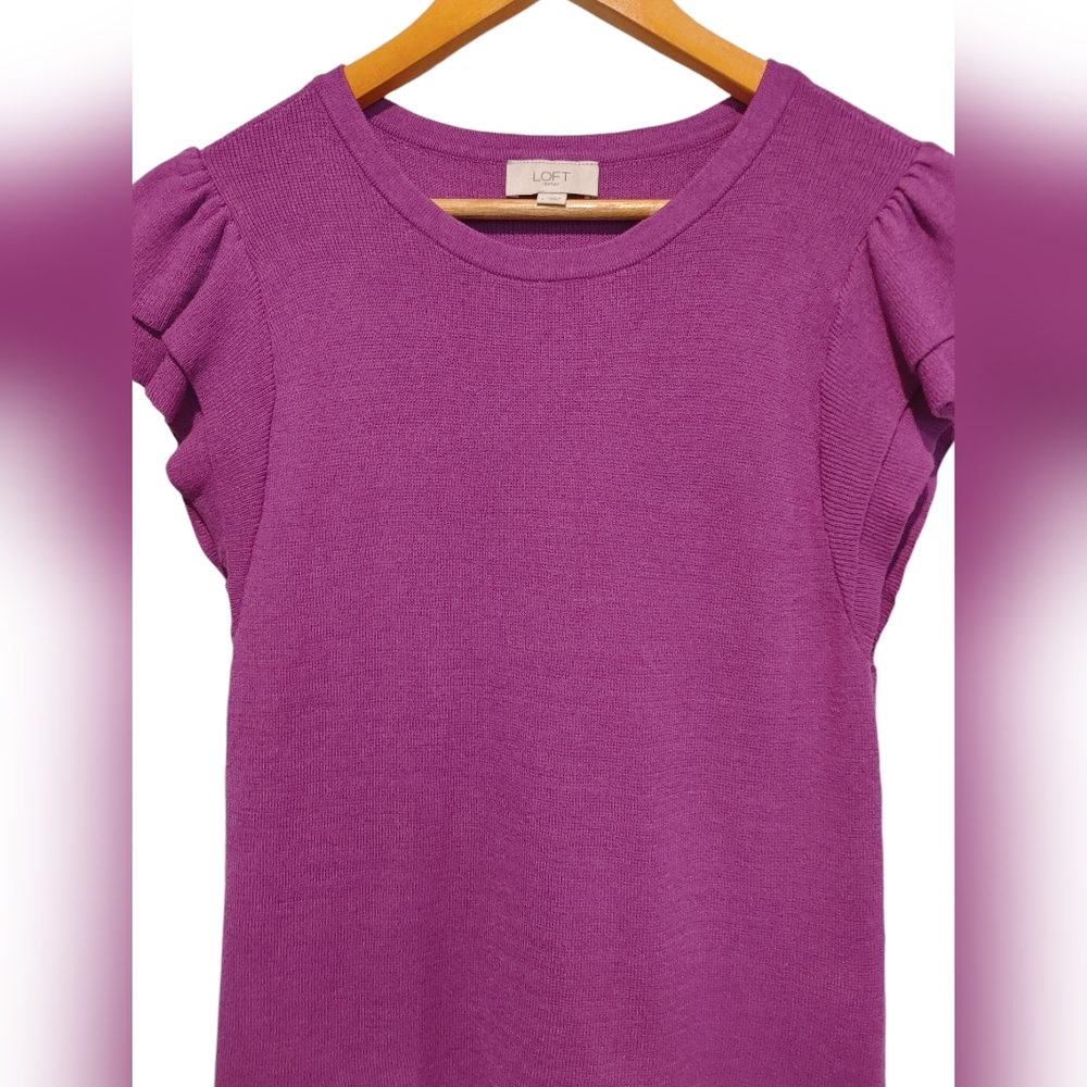 Loft flutter sleeve knit